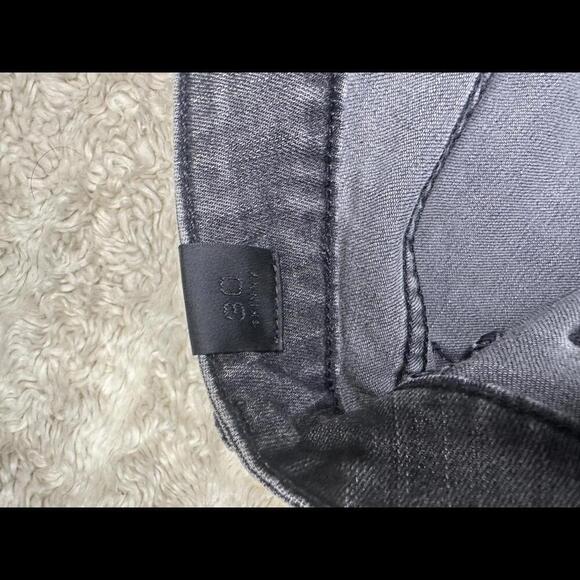 Vince mid-grey moto-style denim skinny jeans Size 30 - Picture 6 of 9